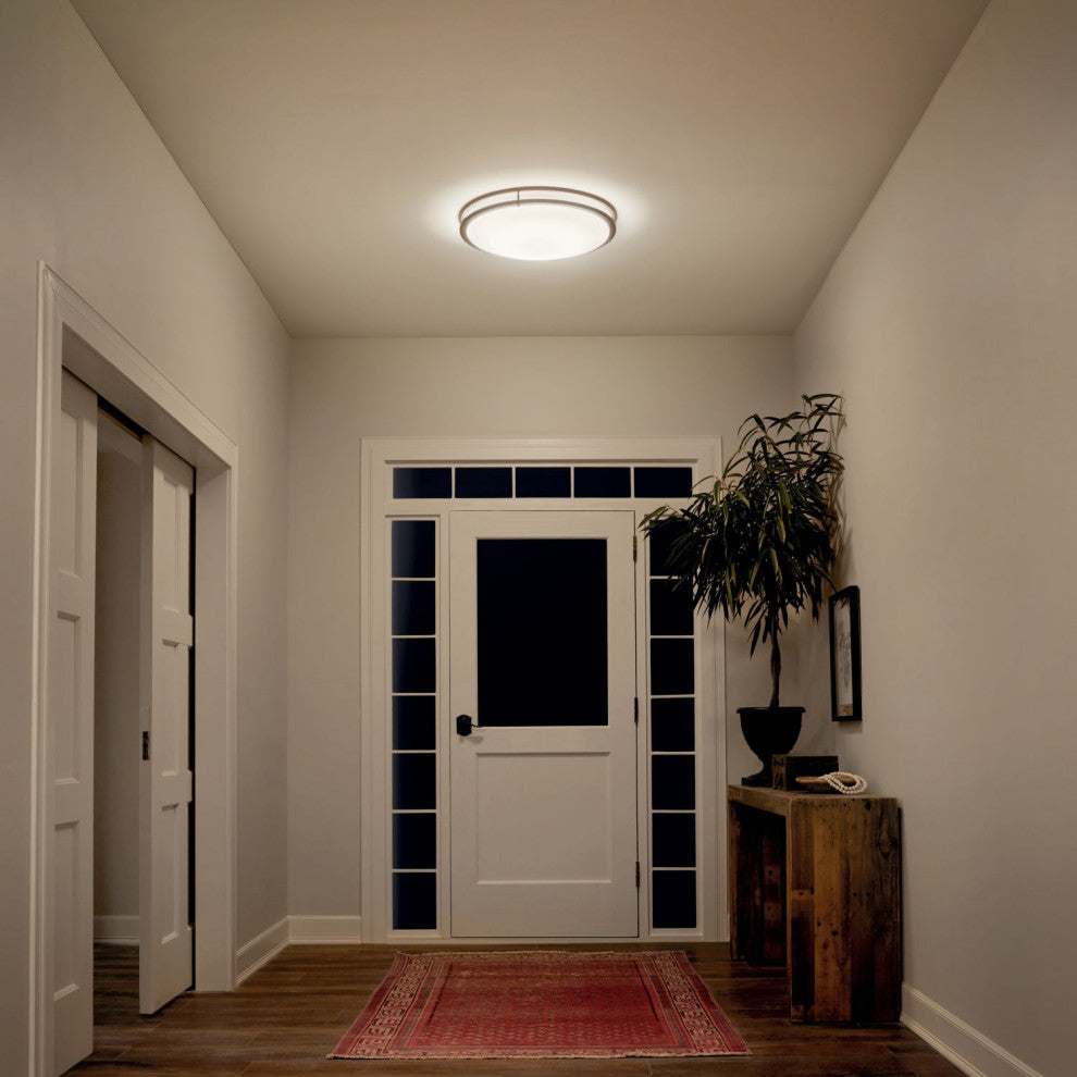 Kichler Avon 1 Light LED Flush Mount, Olde Bronze, 24