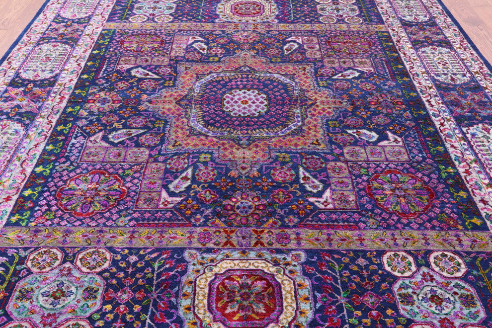 Mamluk Handmade Wool & Silk Rug 8' 9" X 11' 5" - Q13723