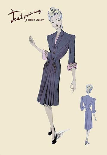 Conservative Suit Dress- Gallery Wrapped Canvas Art 28" x 42"