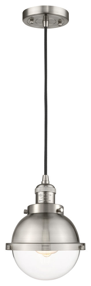 Innovations 201C-SN-HFS-62-SN Hampden 1 Light Mini Pendant, Brushed Satin Nickel