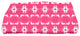 28 x 58-inch, Summer Picnic, Geometric Print Bath Towel, Pink