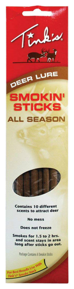 Tink"™s W6105 All Season Smokin Sticks Deer Lure, 6-Pack
