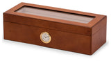 Cherry Wood 4 Watch Box, Quartz Movement Clock
