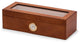 Cherry Wood 4 Watch Box, Quartz Movement Clock