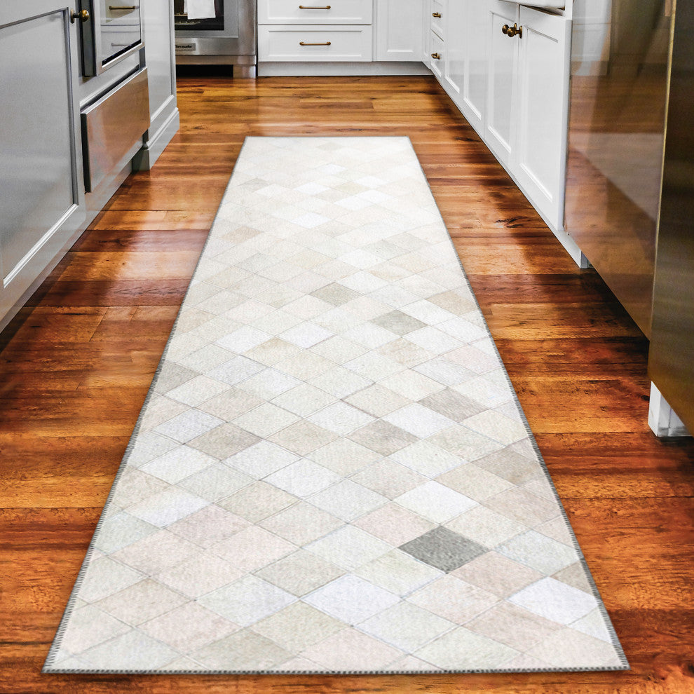 Indoor/Outdoor Stetson SS2 Linen Machine Washable 2'3" x 10' Runner Rug