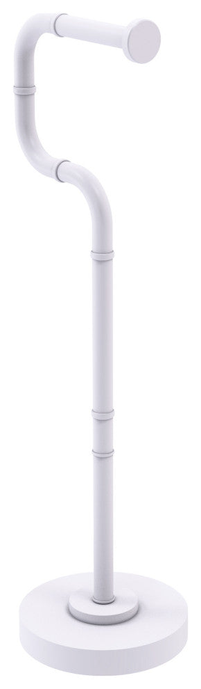 Remi Free Standing Euro Style Toilet Tissue Stand, Matte White
