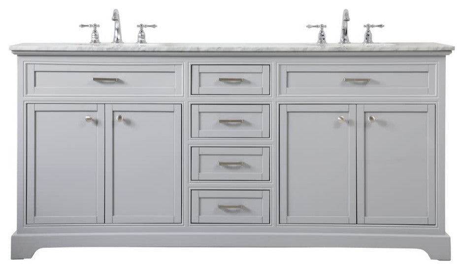 Elegant Lighting VF15072D Americana 72" - Grey