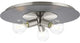 Trimble Collection Three-Light Brushed Nickel 18" Flush Mount