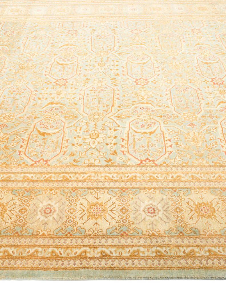 Mogul, One-of-a-Kind Hand-Knotted Area Rug Light Blue, 6'1"x9'1"
