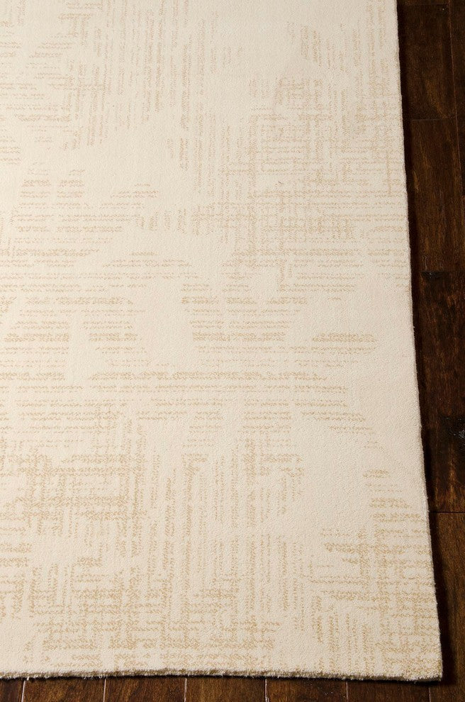 Calvin Klein Home Urban Linen Flower Biscuit Area Rug By Nourison, 5'3"x7'5"