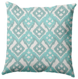 18" x 18" Hipster Decorative Indoor Pillow, Wave Top Blue