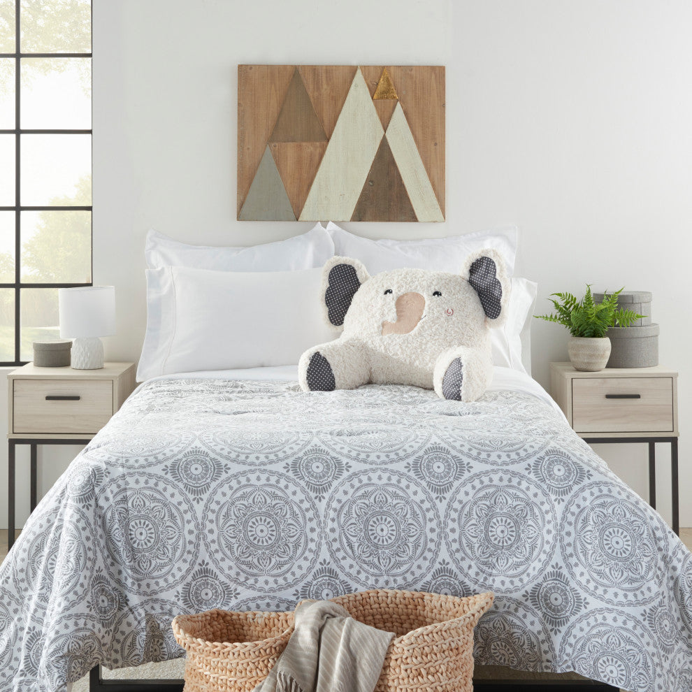 Mina Victory N2273 Plush Animal, IVORY, 21" X 16"