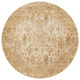 Ivory Gold Anastasia Area Rug by Loloi, 5'3"x5'3" Round