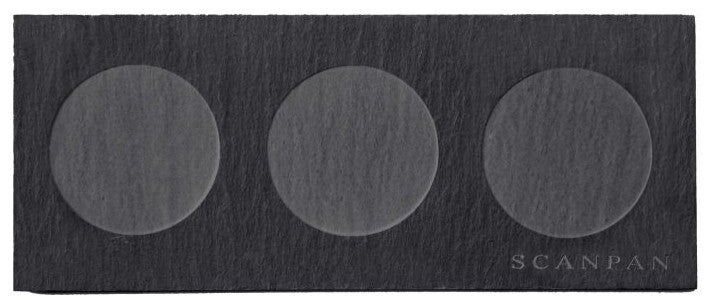 SCANPAN Maitre D' Copper 3-Piece Sauce Serving Set With Slate Board