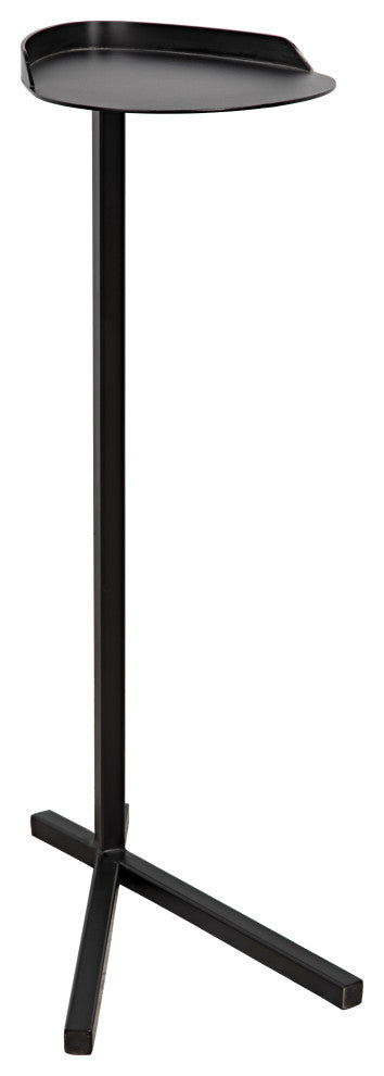 Golem Side Table, Black Steel