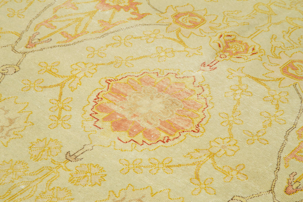 Rug N Carpet - Handmade Oriental 7' 10" x 10' 0" Soft Oushak Area Rug