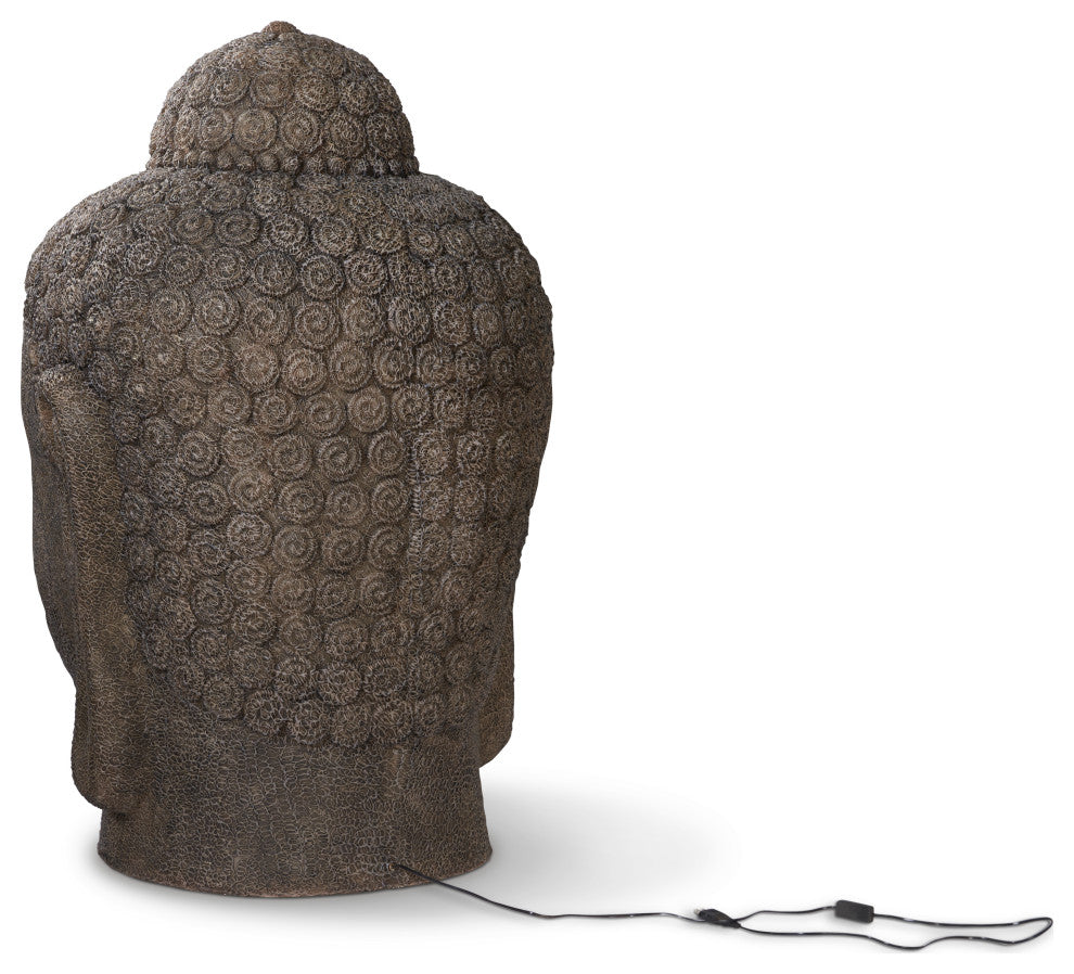 Buddah Head Illuminated Sculpture