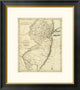 "State of New Jersey, 1796" Framed Digital Print by John Reid, 23x26"