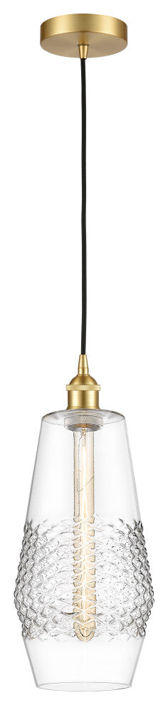 Innovations 616-1P-SG-G682-7-LED 1-Light Mini Pendant, Satin Gold