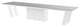 ALETA Extendable Dining Table, Grey/White