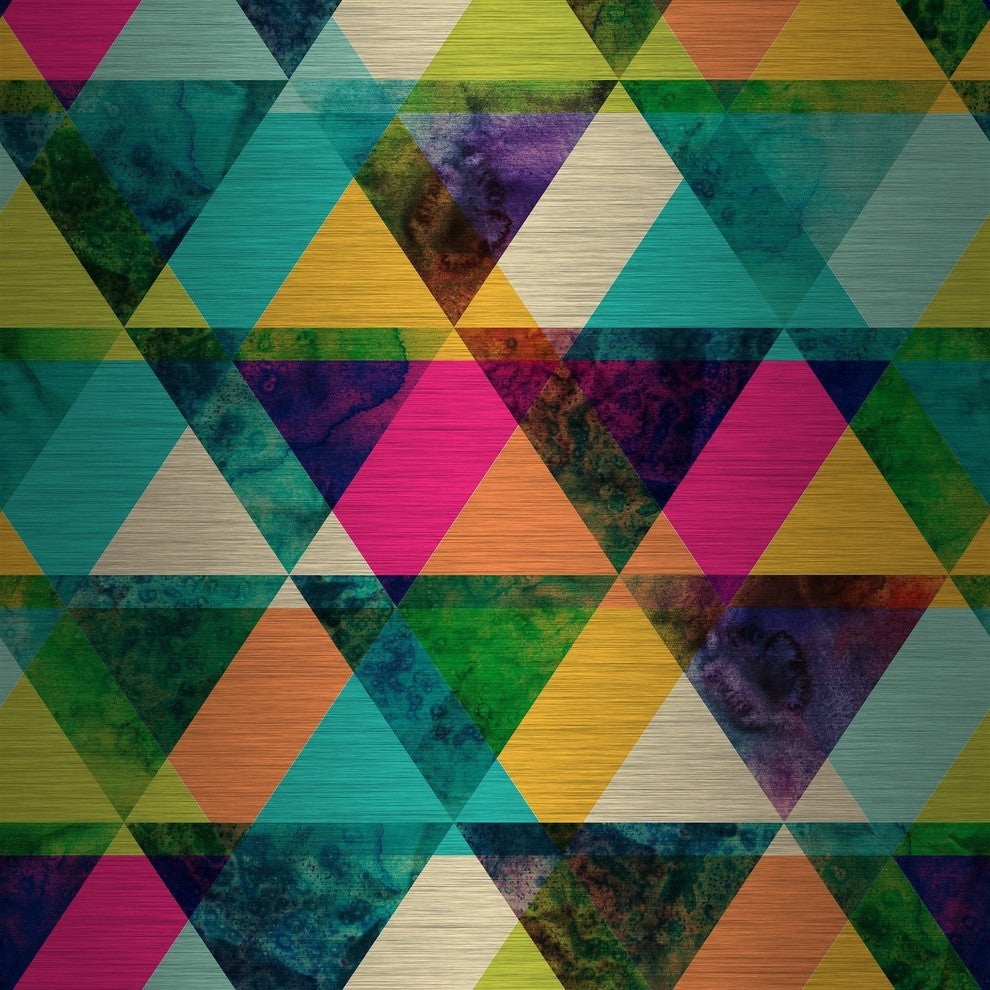 "The Greener Stain" Painting Print on Brushed Aluminum, 48"x48"