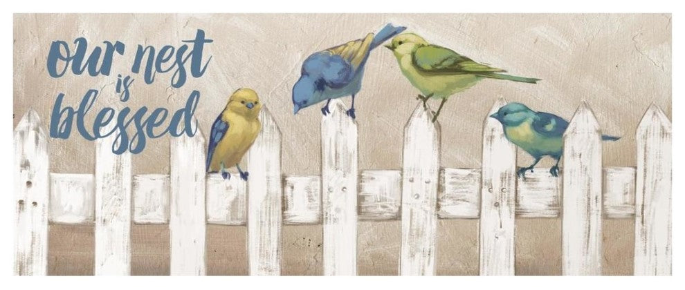 "Fly Away IV Blessed" Digital Paper Print by Janelle Penner, 42"x18"