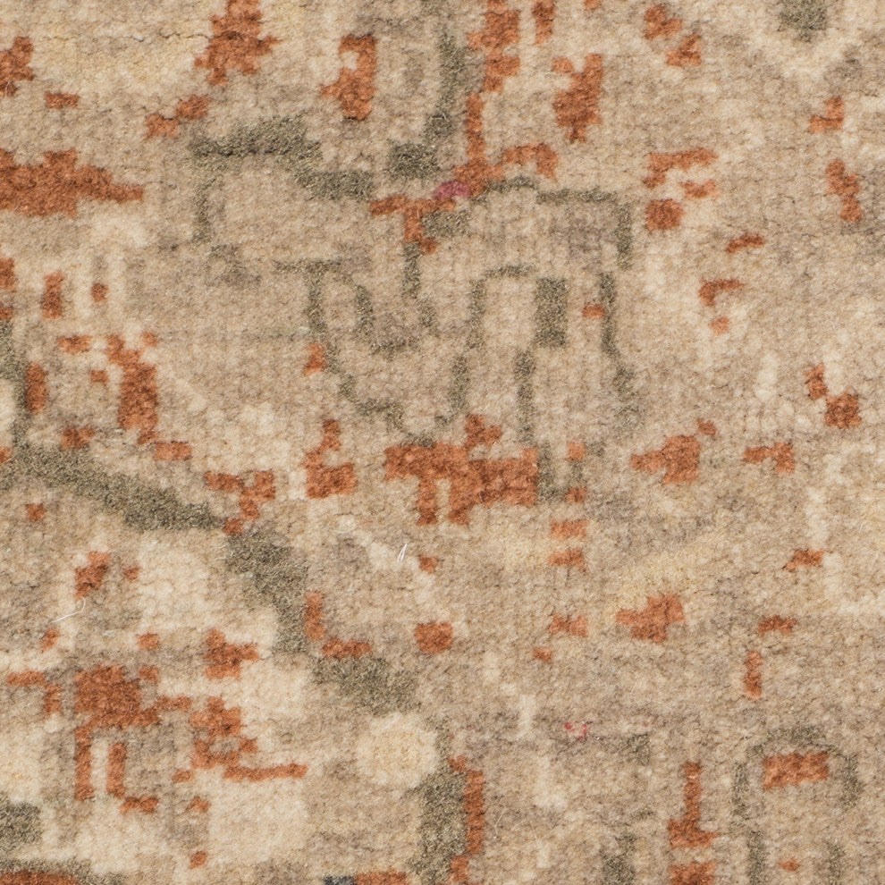 Vintage Oletha Area Rug, Orange, 10' x 14', Bordered