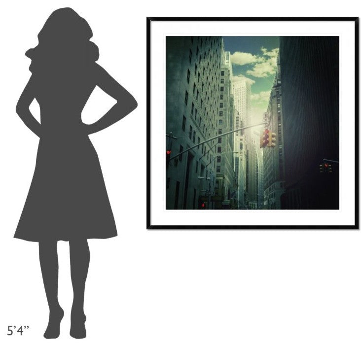 "Downtown" Framed Digital Print by Ambra, 44x44"