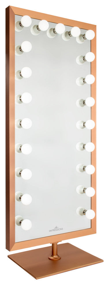 Starlight Full Body LED Makeup Mirror with 21 Bulbus, Gold
