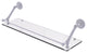 Prestige Que New 30" Floating Glass Shelf with Gallery Rail, Matte White
