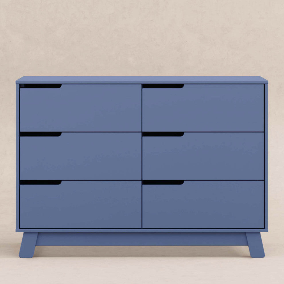 Hudson 6-Drawer Assembled Double Dresser, Cove Blue