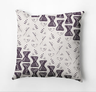 Bongo Drumline Rug Pillow, Purple, 16"x16"