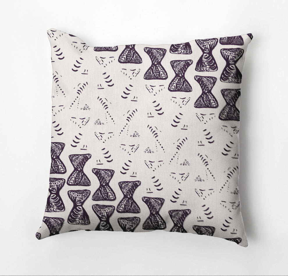 Bongo Drumline Rug Pillow, Purple, 16"x16"
