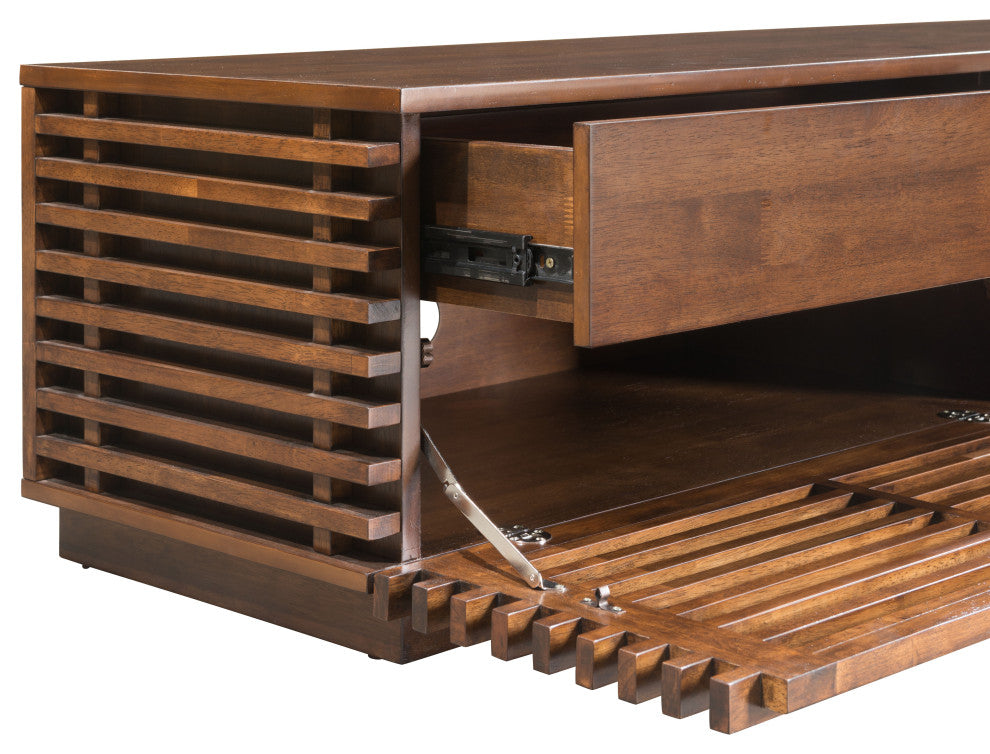 Linea Wide Entertainment Stand Walnut