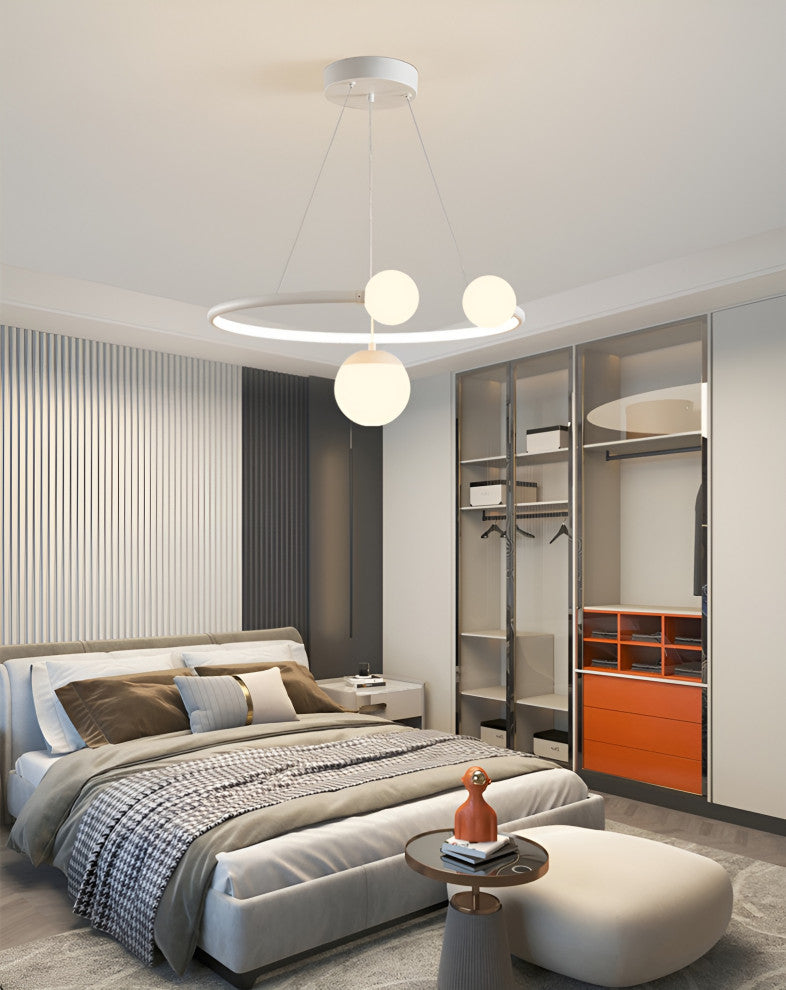 Broc | Pendant Lamp in the Shape of Hanging Balls, White
