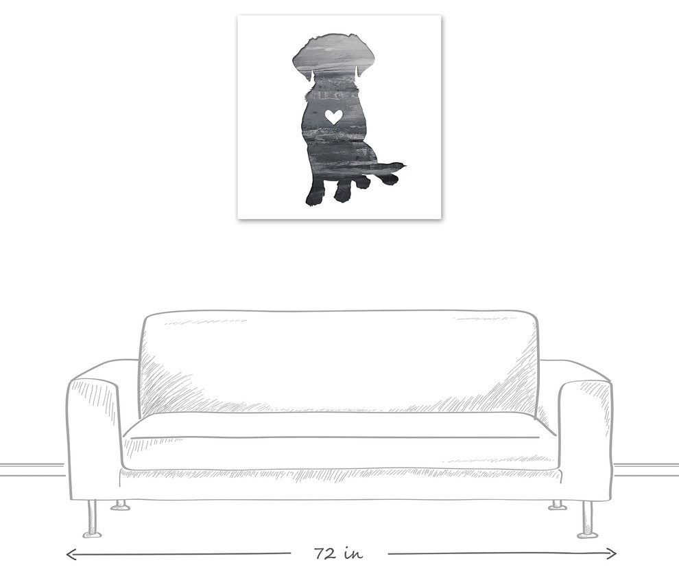 Designs Direct Creative Group Ink Silhouette Lab 30x30 Canvas Wall Art