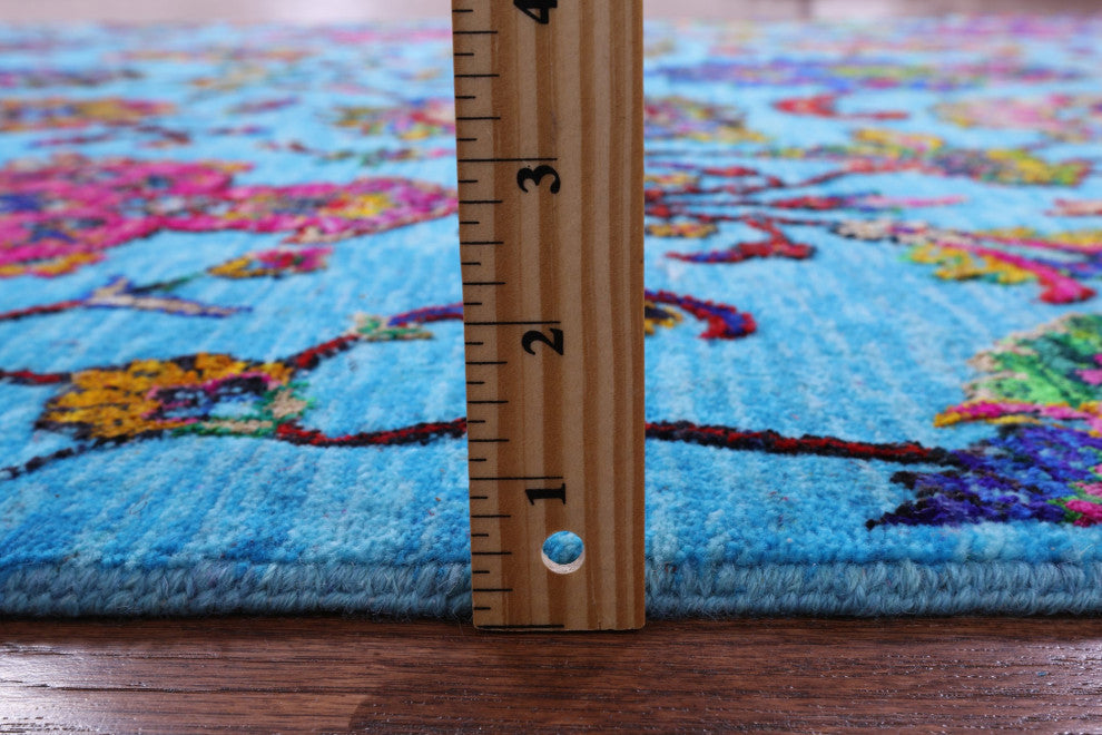Persian Wool & Silk Handmade Rug 6' 2" X 9' 1" - Q13494
