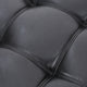 Littell Faux Leather 4 Seater Sofa, Chaise Sectional, Ottoman, Midnight + Dark B