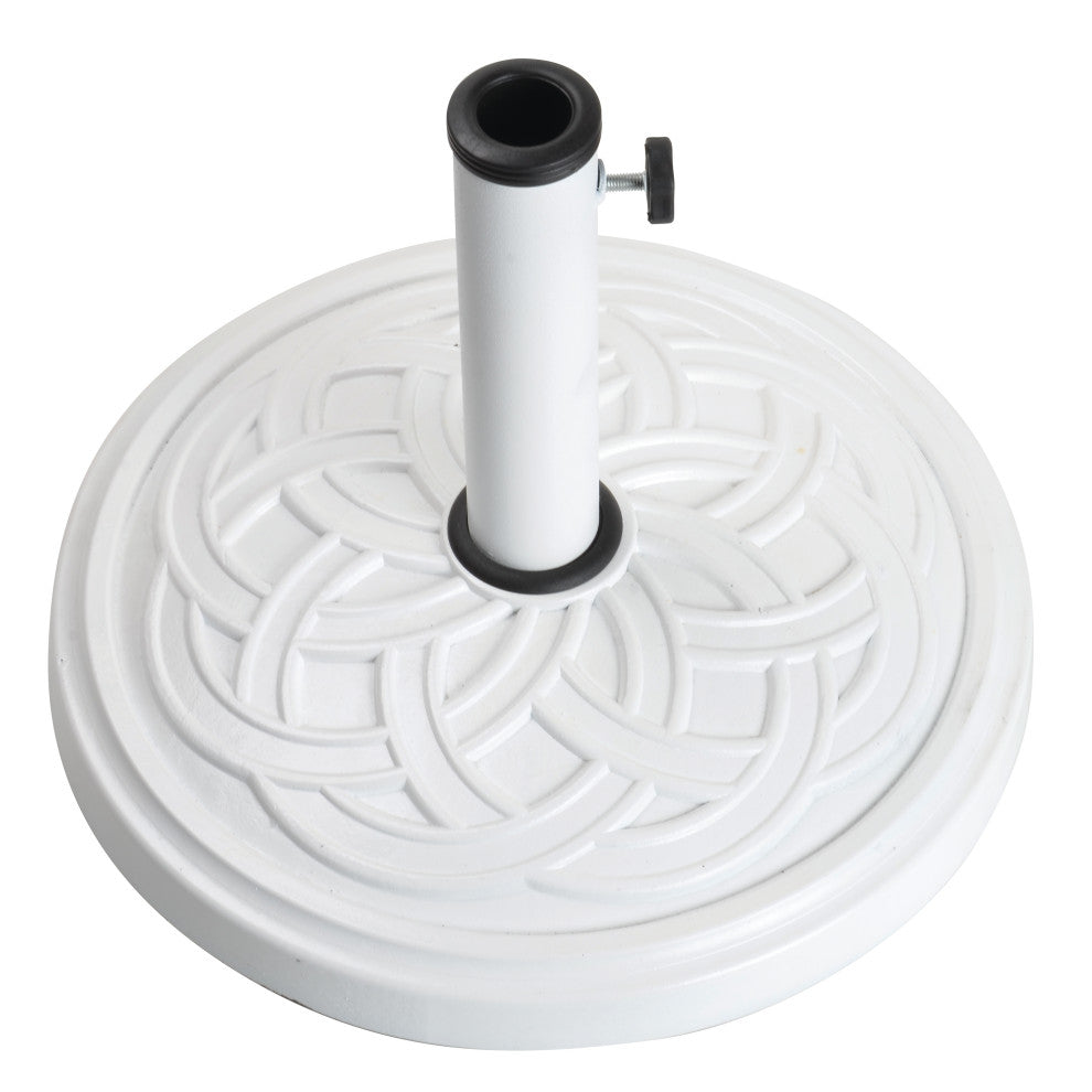 Bond 60478A Round Umbrella Base, White, 17.71" x 17.71" x 12.8"