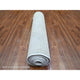 White Wash Peshawar Soft Wool Hand Knotted Runner Oriental Rug, 2'8"x11'