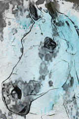 "Horse Head" Painting Print on Wrapped Canvas