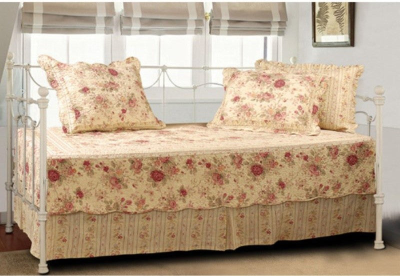 Greenland Home Antique Rose Daybed Set, 5-Piece Daybed