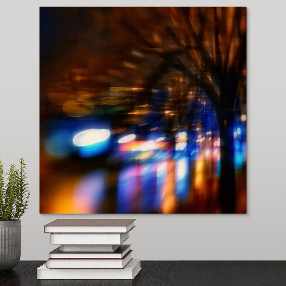 "Hot Night" Wrapped Canvas Art Print, 16"x16"x1.5"