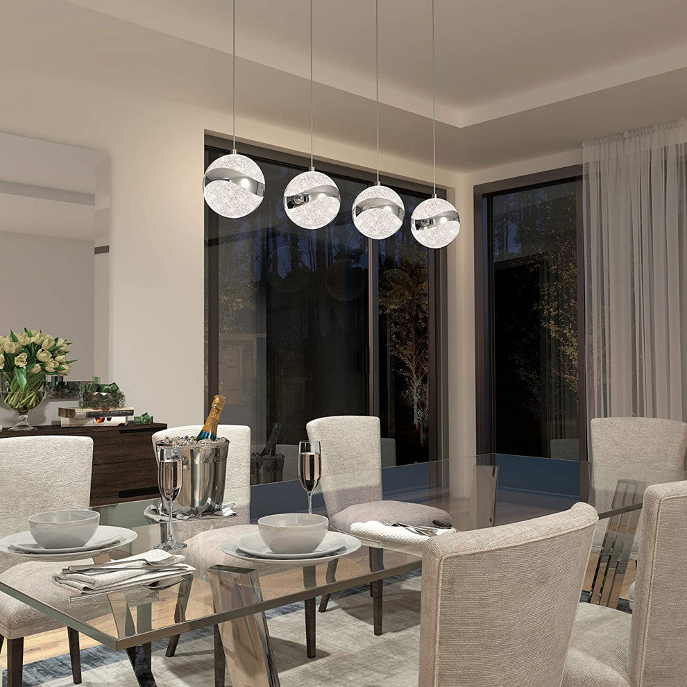 Artika Wavey 4-Light Pendant Light Fixture