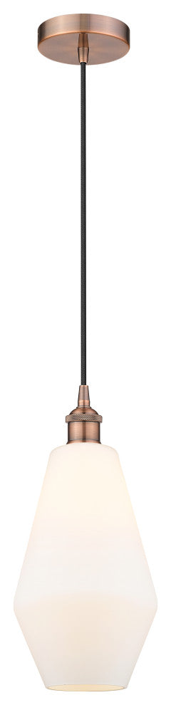 Innovations 616-1P-AC-G651-7 1-Light Mini Pendant, Antique Copper