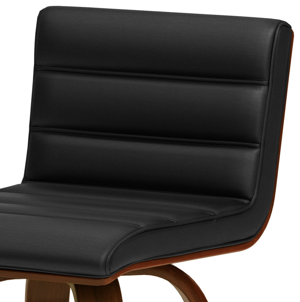 Roland Swivel Stool, Vegan Faux Leather, Counter Stool