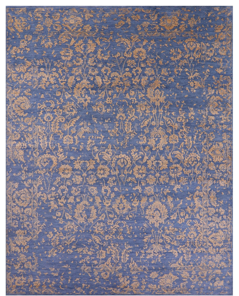 9' 0" X 11' 8" Persian Wool & Silk Handmade Rug - Q15757