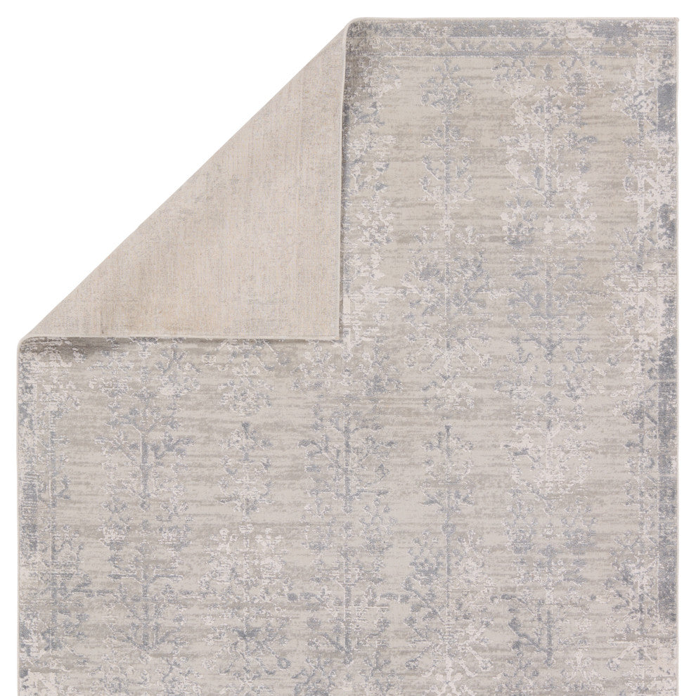 Jaipur Living Fortier Floral Silver/Slate Area Rug 8'X10'