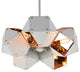 MIRODEMIÂ® Gars White/Black Pendant Lighting for Kitchen, White/Golden, 5 Heads