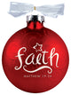Christmas Ornament, Faith Swirl Ribbon